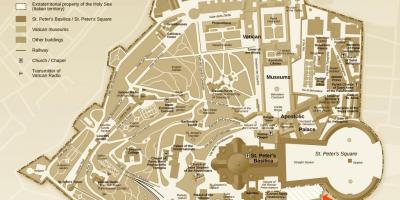 Kartu nalazišta ured Vatikana 