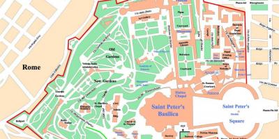 Politička karta grada Vatikana 
