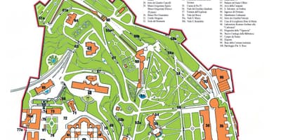 Gradski turistički Vatikana karti