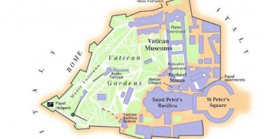 Karta Vatikanskih muzeja i Sikstinske kapele